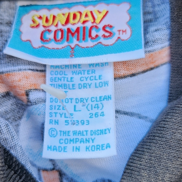 Vintage 1987 Sunday comics 6oth anniversary mini mouse shirt SZ L New Old stock - Picture 8 of 11